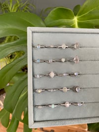 Image 4 of Mystical Silver Crystal Rings