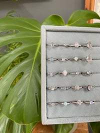 Image 7 of Mystical Silver Crystal Rings
