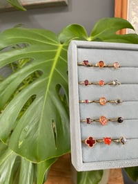 Image 3 of Autumnal Gold Crystal Rings!