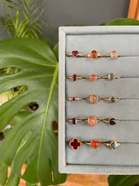 Image 4 of Autumnal Gold Crystal Rings!
