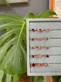 Image 6 of Autumnal Gold Crystal Rings!