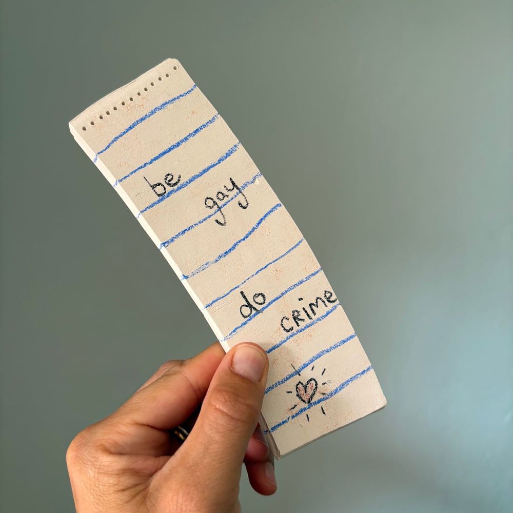 Image of Gay Crime Ceramic note
