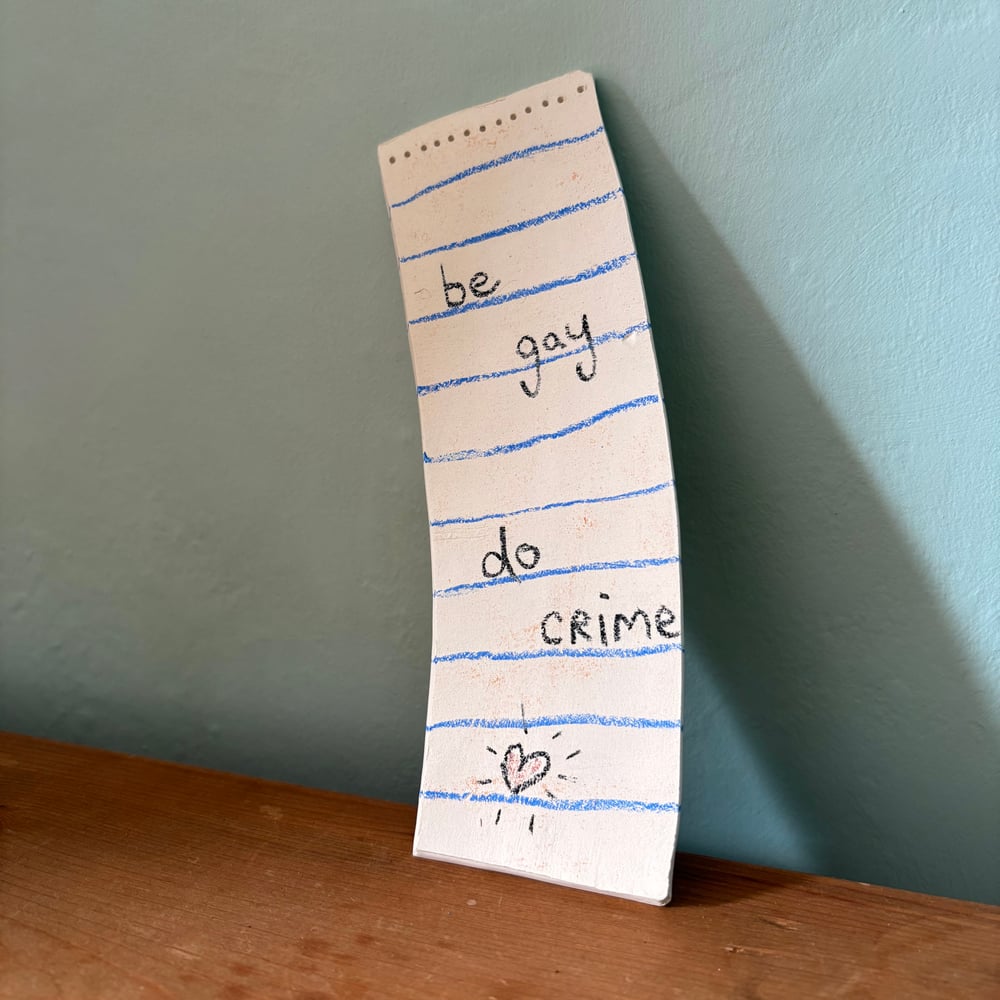 Image of Gay Crime Ceramic note