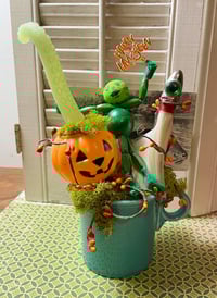 Vintage Creature in Fiesta Mug Halloween Decoration