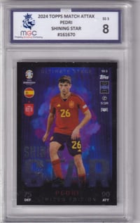 Image 1 of Topps Match Attax Euro 2024 "Shining Star" card Pedri Spain