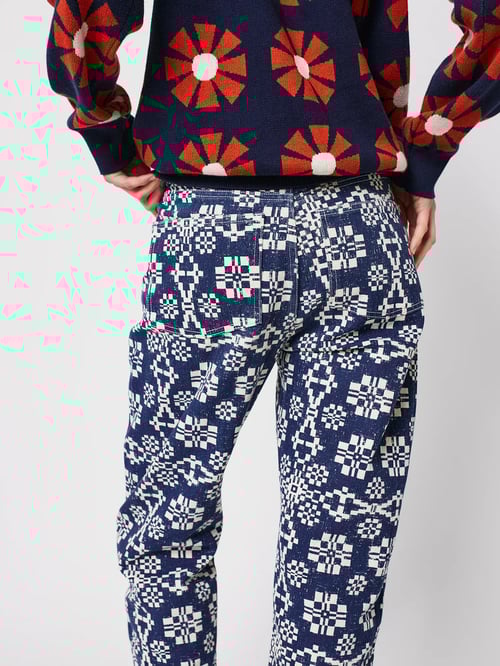 Image of 2- Pantalón vaquero estampado Kaleidoscope