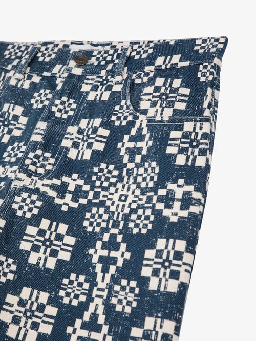 Image of 2- Pantalón vaquero estampado Kaleidoscope