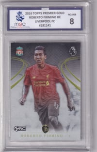 Image 1 of 2016 Topps Premier Gold Roberto Firmino Rookie Card