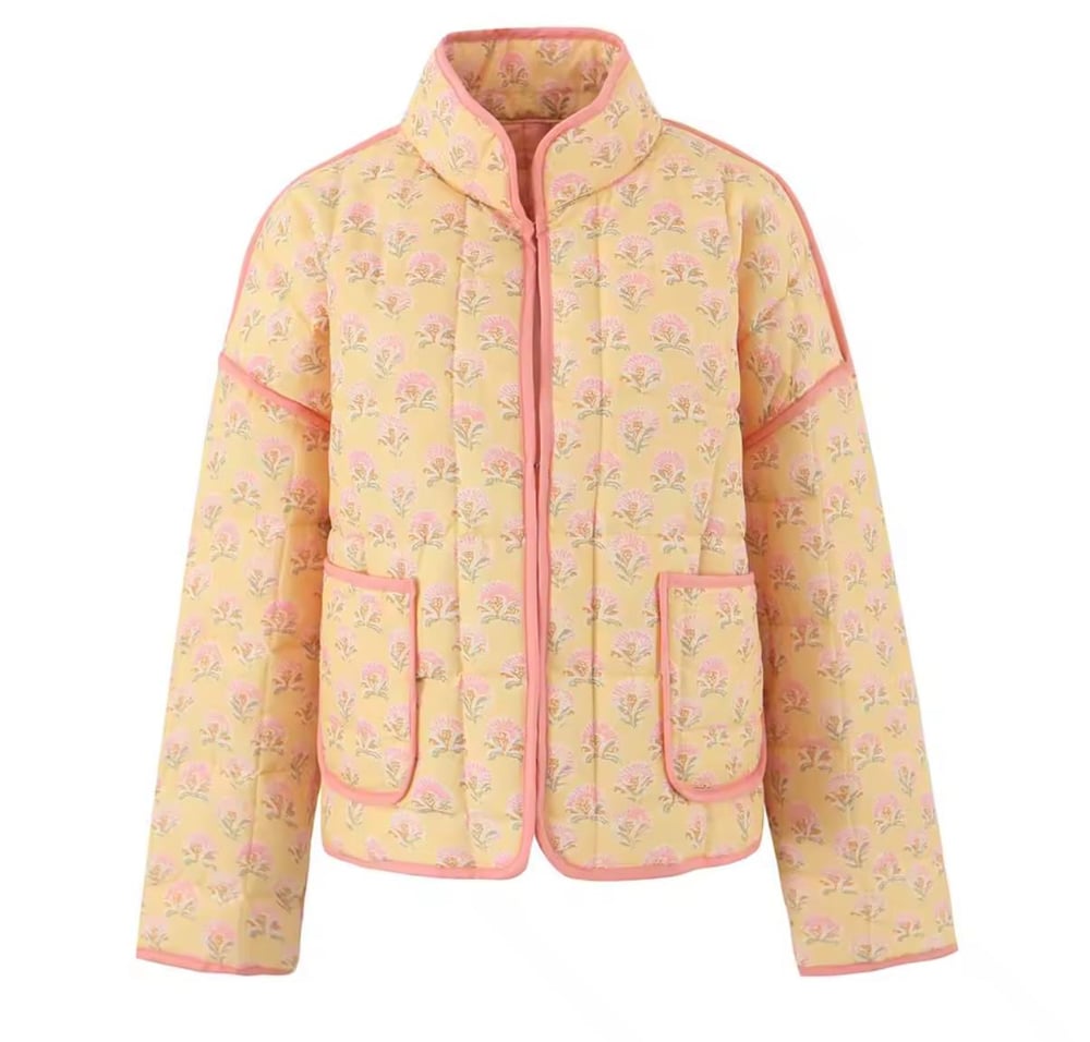 Image of Buttermilk Floral Jacket 🧈
