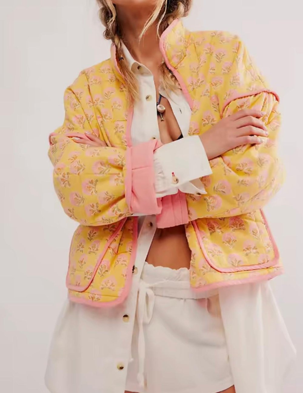 Image of Buttermilk Floral Jacket 🧈
