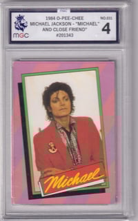 Image 1 of 1984 O-Pee-Chee Michael Jackson "Michael and Close Friend" trading card
