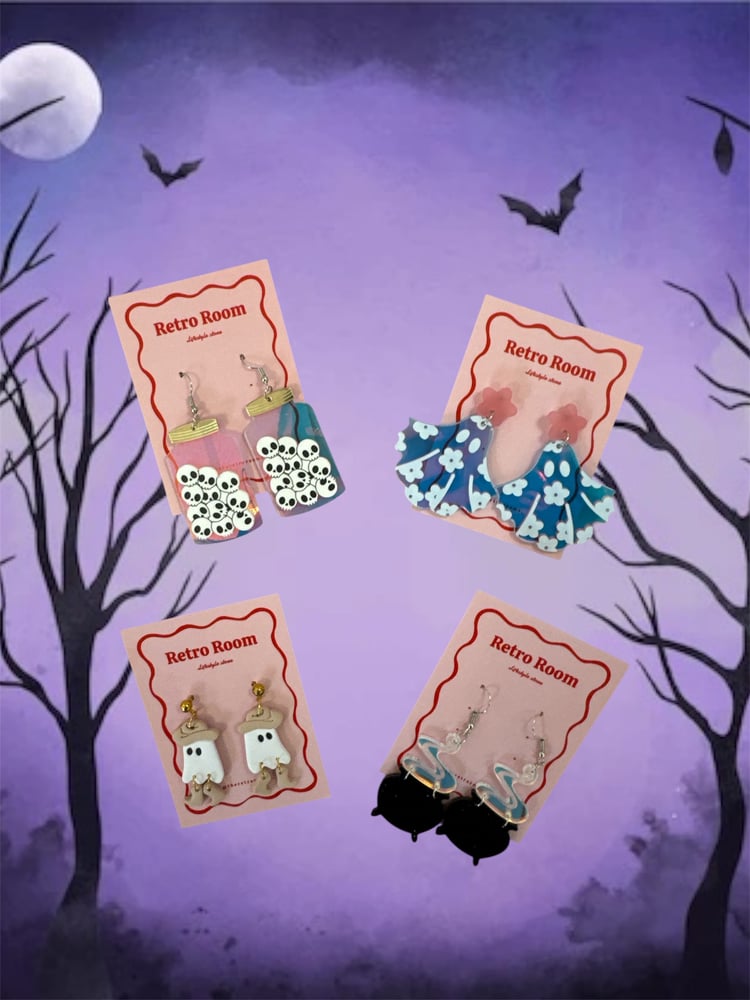Image of Spooky Acrylic Earrings π»π