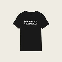 Maglietta Nera Logo Stencil