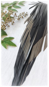 Image 5 of Collana in pelle artigianale CROW KING - Piombo