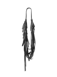 Image 2 of Collana in pelle artigianale NINFA - Black - 20% off
