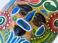 Image 4 of Petit masque mexicain vintage en terre cuite peint à la main – Années 70 - 80