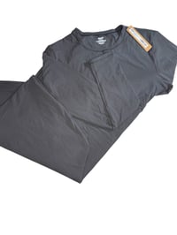 Image 3 of SKIMS- FITS EVERYBODY CREW NECK LONG SLEEVE LONG DRESS- ONYX