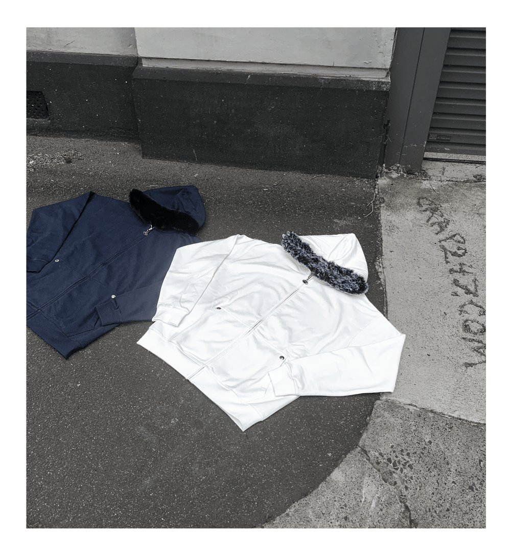 Harsh Hoodie (White/Grey)
