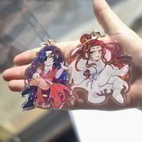 Image 1 of 【 TGCF 】Xie Lian & Hua Cheng Heaven Official's Blessing Keychain Accessory (3", Epoxy Covered)