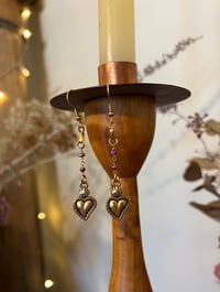 Image 1 of 22k Gold Milagro Heart Dangles 