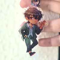 Image 3 of 【 TRIGUN 】Vash & Wolfwood Keychain Accessory (3", Epoxy Covered)