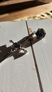Image 2 of Onyx d12 sword hair stick