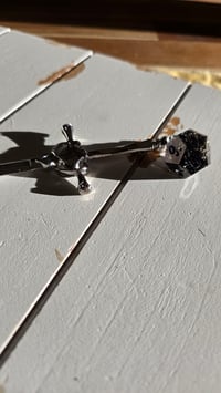 Image 3 of Onyx d12 sword hair stick