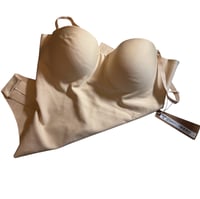 Image 4 of SKIMS- BODY MOLDED UNDERWIRE BODYSUIT THONG- SAND