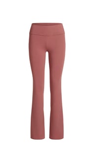 Image 1 of SKIMS- COTTON JERSEY FOLDOVER PANTS - REDWOOD