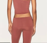 Image 3 of SKIMS- COTTON JERSEY FOLDOVER PANTS - REDWOOD