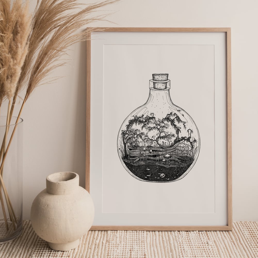 Image of 'Life' Tiny World Bottles - Fine-art print