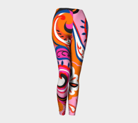 Image 1 of Pink Paisley Leggings