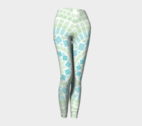 Image 1 of Casablanca Light Green Mosaic Leggings