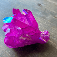 Image 4 of Yellow Aura Crystal Cluster, Aura Quartz Crystal Clusters, Yellow Titanium Aura Crystal