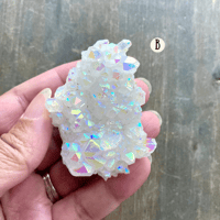Image 20 of Yellow Aura Crystal Cluster, Aura Quartz Crystal Clusters, Yellow Titanium Aura Crystal