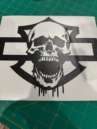 Image 3 of Necrotic Skull and Shield Graphic