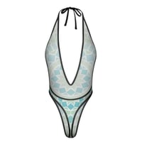 Image 2 of Casablanca Light Green Mosaic Mesh Bodysuit