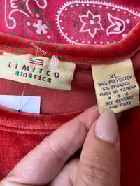 Image 2 of Orange Velvety long sleeve #421