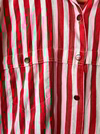 Image 3 of Women’s stripped button down #422