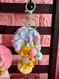 Image 4 of Winnie the Pooh keychain with pompom 🧸