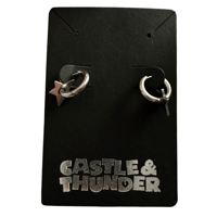 Image 1 of FARRAH - Star Huggie Hoops