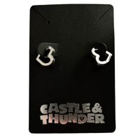 Image 1 of ANA - Heart Huggie Hoops