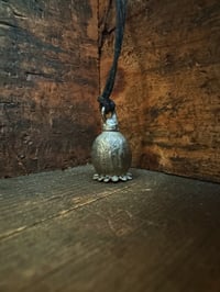 Image 5 of White Bronze Poppy Seed Pod ~ small 