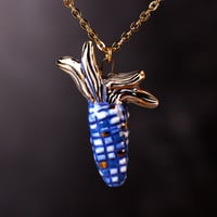 Blue Corn Cob Necklace