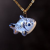 Blue  Goldfish Necklace