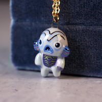 Blue  Swamp Monster Necklace
