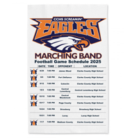Image 1 of CCHS Screamin' Eagles 2025 Game Schedule Towel
