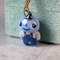 Blue Pumpkinhead Necklace