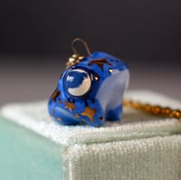 Blue Stellar Frog Necklace