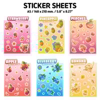 Image 3 of 【 STICKER SHEETS 】BIG FUN! Fruity & Berry Stickersheet Designs